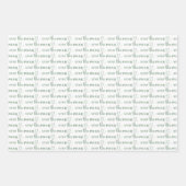 かわいい眠りテディベア男女兼用ボー ラッピングペーパーシート (正面3)