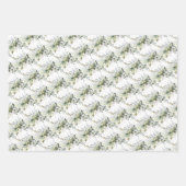 かわいい眠りテディベア男女兼用ボー ラッピングペーパーシート (正面2)