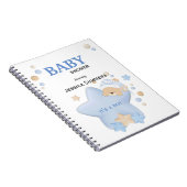 かわいい眠りテディベア赤ちゃんシャワー手帳 ノートブック (右側)