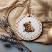 かわいい眠りテディベア赤ちゃんシャワー フェイバータグ