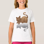 かわいい眠りネコ Tシャツ (正面)