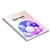 かわいい眠りバニー ノートブック (右側)