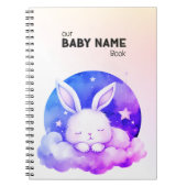 かわいい眠りバニー ノートブック (正面)