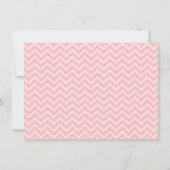 かわいい眠りバレリーナベビーガールシャワー 招待状 (裏面)