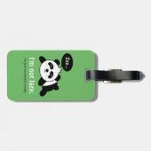 かわいい眠りパンダ怠惰ではない ラゲッジタグ (裏面横)