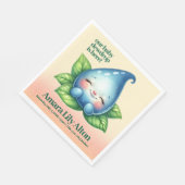 かわいい眠りベビードロープベビーシャワーウェルカム スタンダードランチョンナプキン (角)