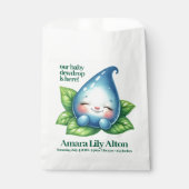 かわいい眠りベビードロープベビーシャワーウェルカム フェイバーバッグ (正面)