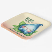 かわいい眠りベビードロープベビーシャワーウェルカム ペーパープレート (傾斜あり)