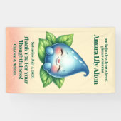 かわいい眠りベビードロープベビーシャワーウェルカム 横断幕 (横)