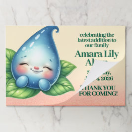 かわいい眠りベビードロープベビーシャワー ペーパーパッド