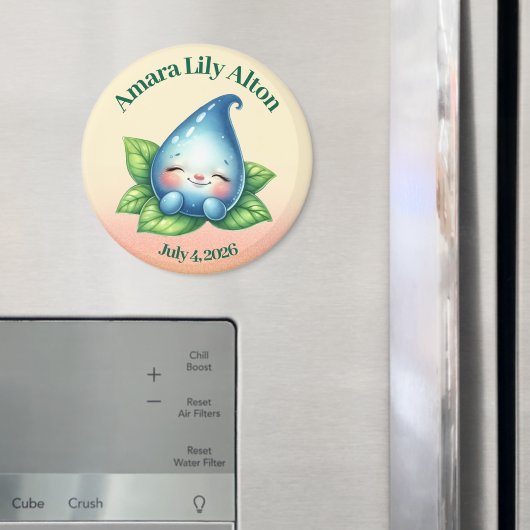 かわいい眠りベビードロープベビーシャワー マグネット (インサイチュ (冷蔵庫))