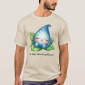 かわいい眠りベビードロープベビーシャワー Tシャツ (正面)