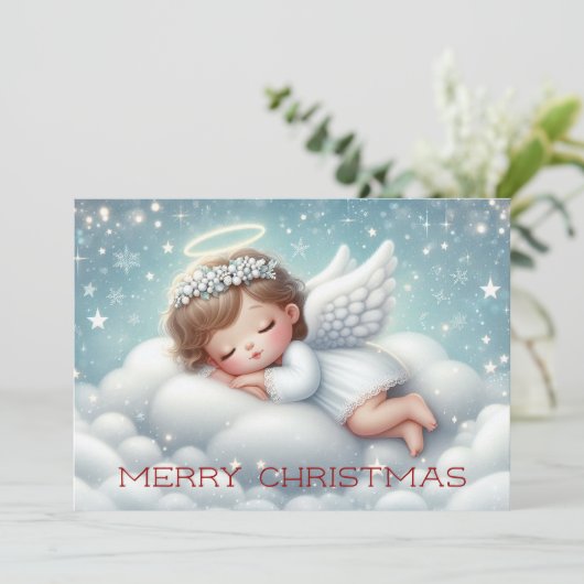 かわいい眠りベビー天使 シーズンカード (スタンド正面)