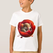 かわいい眠りマウス Tシャツ (正面)