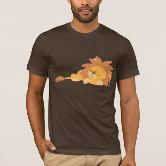かわいい眠りマンガのライオンTシャツ Tシャツ