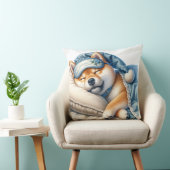 かわいい眠り柴犬犬 クッション (椅子)