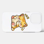 かわいい眠り猫の枕 Case-Mate iPhoneケース (裏面 (横))