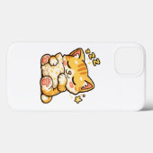 かわいい眠り猫の枕 Case-Mate iPhoneケース (裏面 (横))
