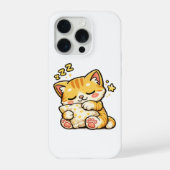 かわいい眠り猫ピロー iPhoneケース (裏面)