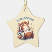 かわいい眠るキットンスウィートドリームス子供部屋デコール セラミックオーナメント (左)