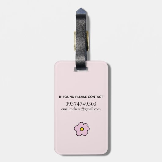 かわいい眠るナマケモノと名前の子供 ラゲッジタグ (裏面縦)