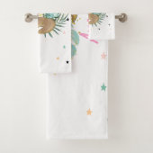 かわいい眠るナマケモノ,星,プリンセス バスタオルセット (インサイチュ)