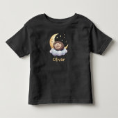 かわいい眠るハリネズミ トドラーTシャツ (正面)