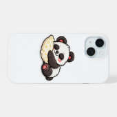 かわいい眠るパンダと枕 iPhone 15ケース (裏面横)