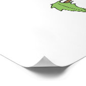 かわいい眠る小さなレディバグ ポスター (角)