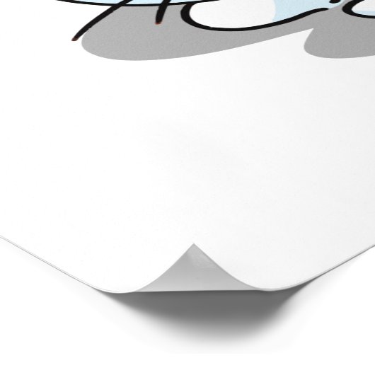 かわいい眠る猫おもしろい引用文ことわざ ポスター (角)