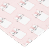 かわいい眠る猫の柄 テーブルクロス (アングル)