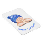 かわいい眠る甘い笑顔ハッピーベビーカスタマイズ-  マグネット (右側)