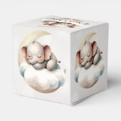 かわいい眠る赤ちゃん動物美しいパーティー フェイバーボックス (裏面サイド)