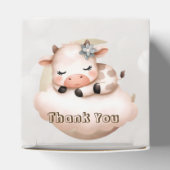 かわいい眠る赤ちゃん動物美しいパーティー フェイバーボックス (上部)