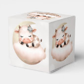 かわいい眠る赤ちゃん動物美しいパーティー フェイバーボックス (裏面サイド)