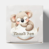 かわいい眠る赤ちゃん動物美しいパーティー フェイバーボックス (上部)