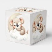 かわいい眠る赤ちゃん動物美しいパーティー フェイバーボックス (裏面サイド)