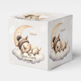 かわいい眠る赤ちゃん動物美しいパーティー フェイバーボックス