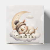 かわいい眠る赤ちゃん動物美しいパーティー フェイバーボックス (上部)