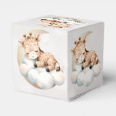 かわいい眠る赤ちゃん動物美しいパーティー フェイバーボックス (裏面サイド)