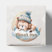 かわいい眠る赤ちゃん動物美しいパーティー フェイバーボックス (上部)