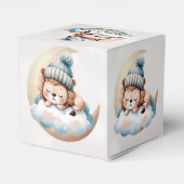 かわいい眠る赤ちゃん動物美しいパーティー フェイバーボックス (裏面サイド)