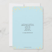 かわいい眠れるベビー恐竜の男の子のベビーシャワー   招待状 (裏面)