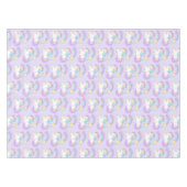 かわいい眠れるユニコーンカラフルと射撃、 発砲星 テーブルクロス (正面(横))