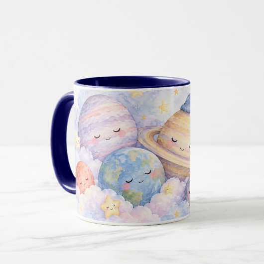 かわいい眠れる惑星マグ マグカップ (正面左)