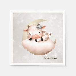 かわいい眠れる赤ん坊の動物たち スタンダードカクテルナプキン