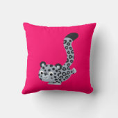 かわいい着地ユキヒョウ枕 クッション (裏面)