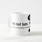 かわいい睡眠のパンダのおもしろいな漫画 コーヒーマグカップ (正面左)