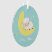 かわいい睡眠のベビーの子ヒツジは子供部屋部屋の装飾をからかいます オーナメント (正面)