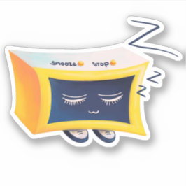 かわいい睡眠目覚まし時計キャラクター シール